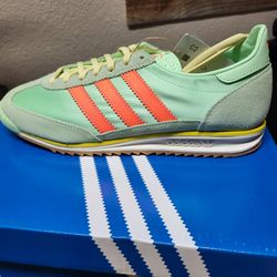 *NEW* Adidas SL 72 OG W Mint Green Orange Suede Sneaker JI0197 Women’s Size  8.5