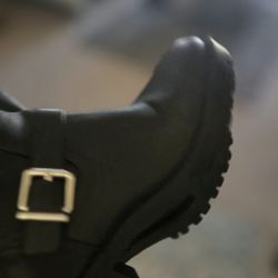 Bikers Leather Boots Worn 2 Times