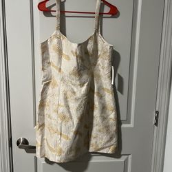 Mini Dress With Gold Snake Pattern