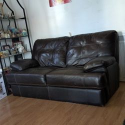  Brown Leather Couch
