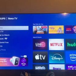 55inch Philips Roku Tv