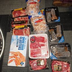 Fresh Ribye Steaks, High End Seafood 