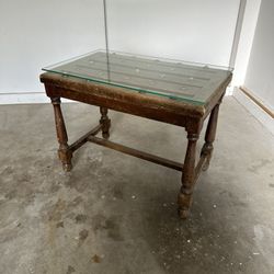 Antique Luggage Rack/side Table