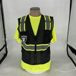 SPORTS TEAM HI VIS REFLECTIVE VESTS ($20 EACH) RAIDER / DODGER / YANKEE / LA RAMS / GREENBAY PACKERS / DALLAS COWBOYS / 49ERS / STEELERS / BRONCOS