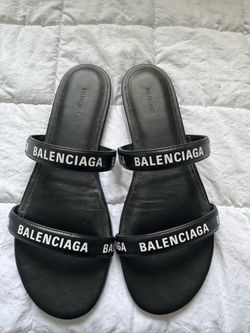Balenciaga Double Strap Slide Sandals