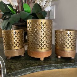 Set Of Three Candle Holders 