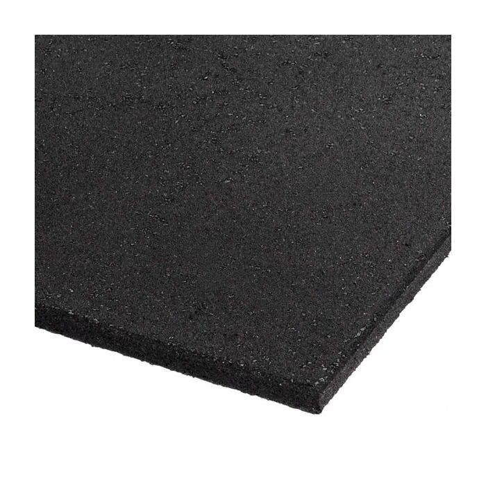 Gym mats - 6 pieces. Black Heavy-Duty Rubber 48" x 72" x 3/4" 