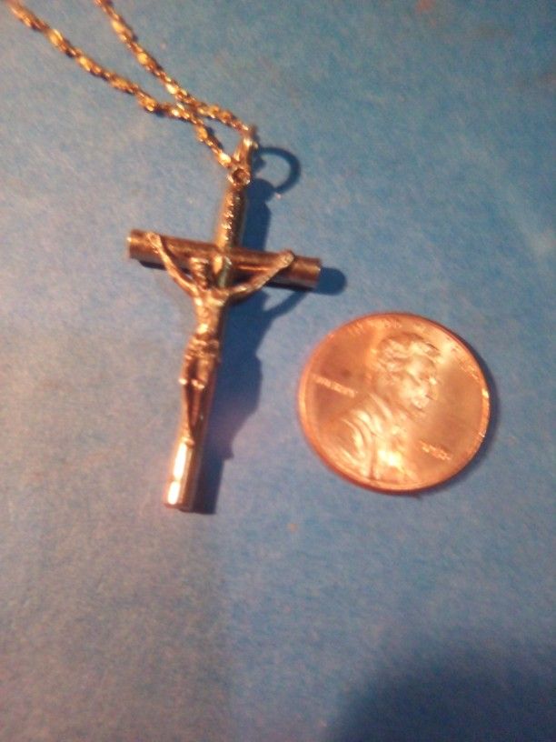 Sterling Silver Necklace Cross.