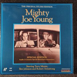 Vintage Lot of 3 Laser Disc Classics The Shootest, When Worlds Collide & Mighty Joe Young