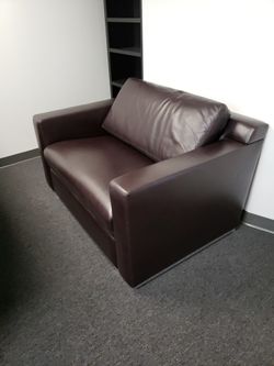 Leather Love Seat