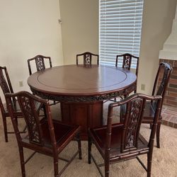 Rosewood Table And 6 Chairs. 