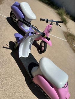 Two razor moped