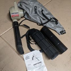 Sears Craftsman Electric Leaf Blower + Attachments And Vacuum Bag