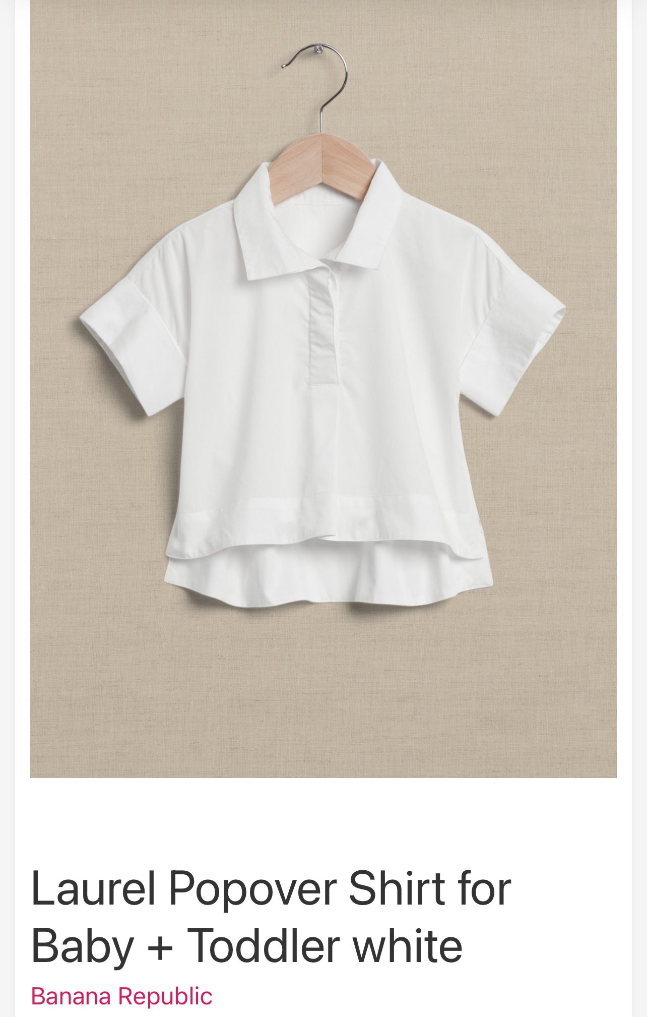 Banana Republic Baby + Toddler Popover Blouse
