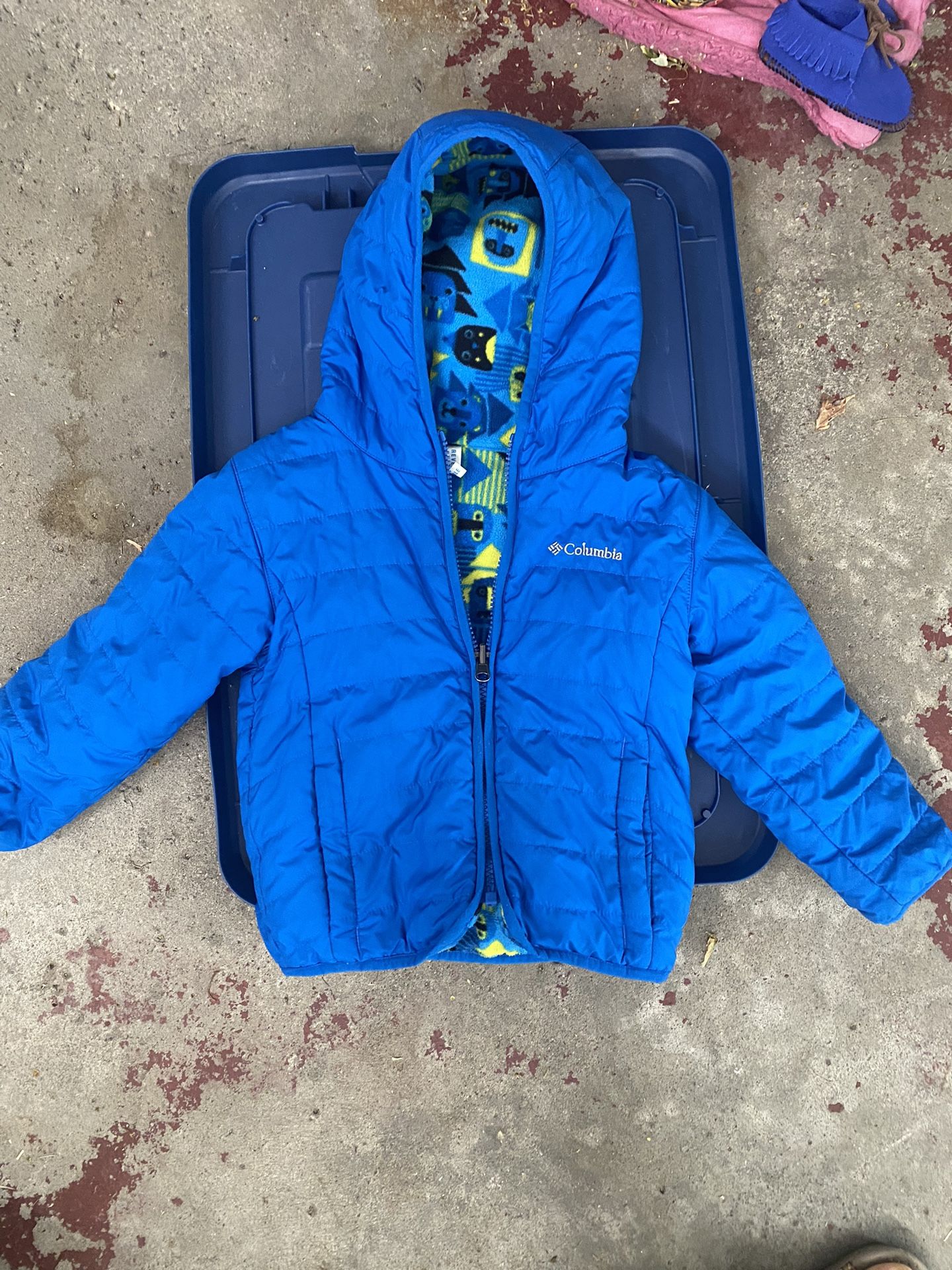 3T Columbia Blue Reversible Coat