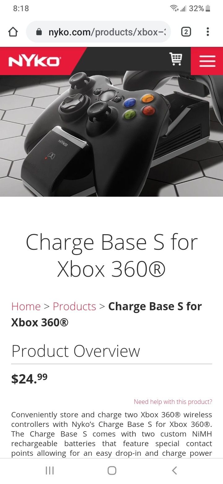 Xbox battery charger station