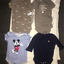 8pc Onesies 0-3 Mths