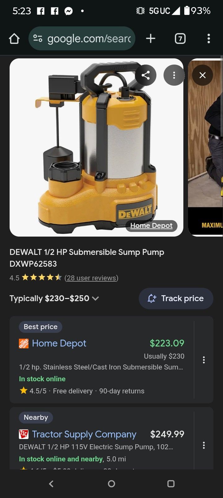 Dewalt Sub Pump