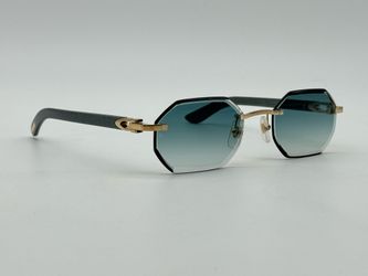 CARTIER C DECOR GREEN WOOD GOLDEN SUNGLASSES NEW CT0439S 100% GENUINE~ $3400