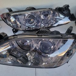 04-09 Mazda 3 Projector Headlights Luces Calaveras Micas Faros Focos 