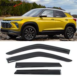 Fits 2021-2025 Chevy Trailblazer Window Visors Vent Rain Sun Guard Deflector Tape-On