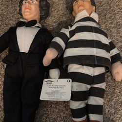 Vintage 1999 The Three Stooges Dolls 