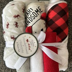 3 Hooded Towels & 3 Wash Cloths