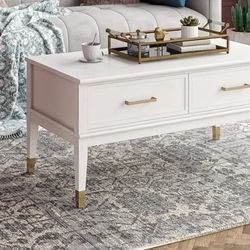 New Lift Coffee Table White And Some Gold 