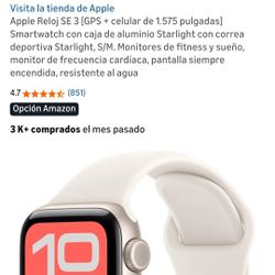 Brand New Apple Watch SE 3 (40mm) GPS + Cellular – Starlight – Factory Sealed
