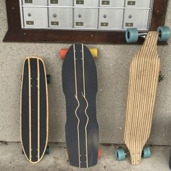 3 Custom Build Longboards 