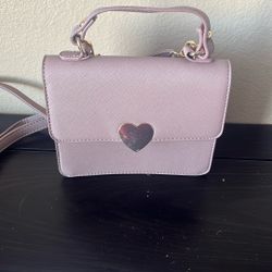 Brown Heart Purse