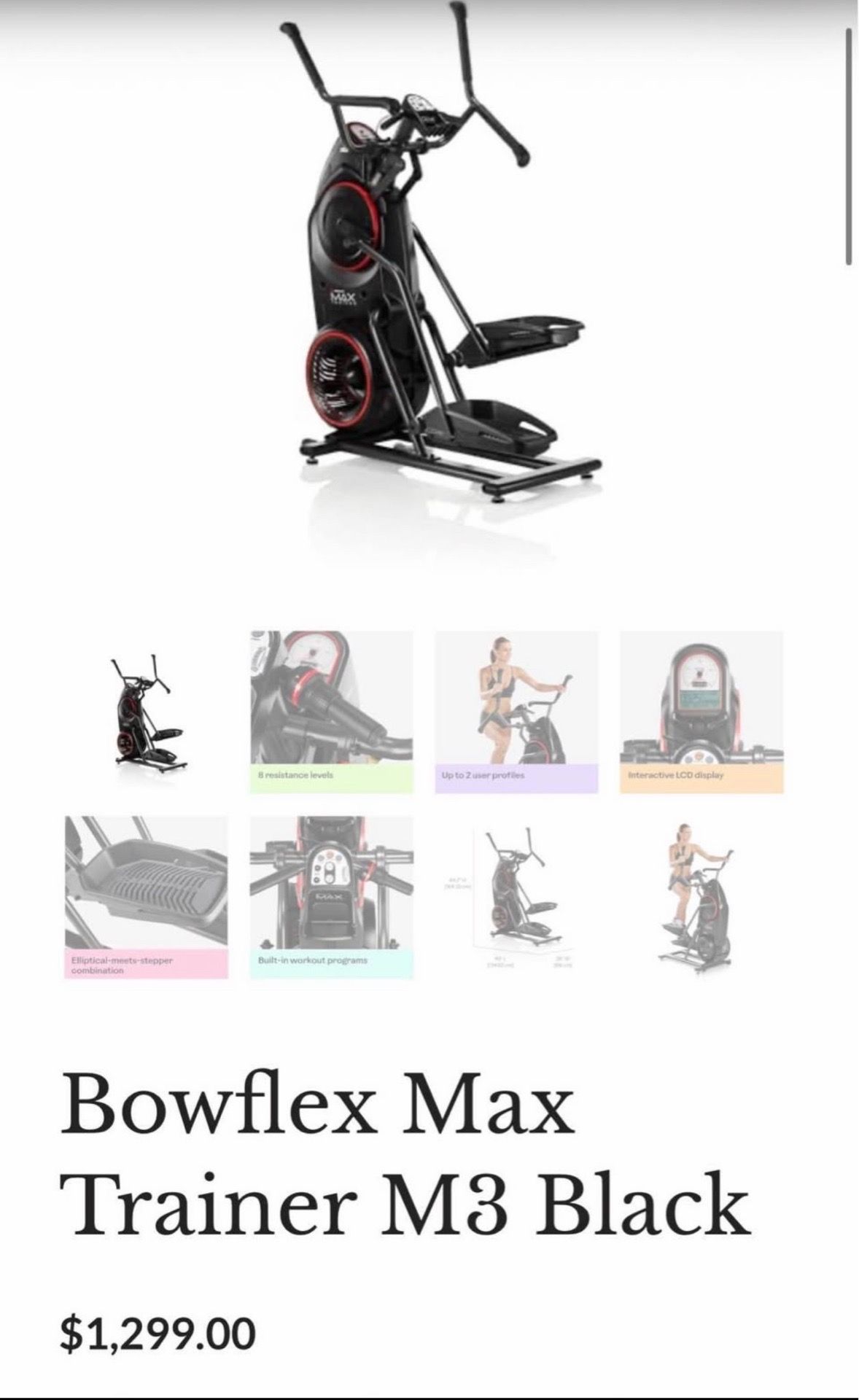 Bowflex Max Elliptical