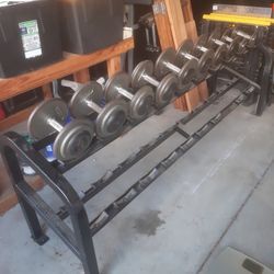 Ivanko  Dumbells And Rack