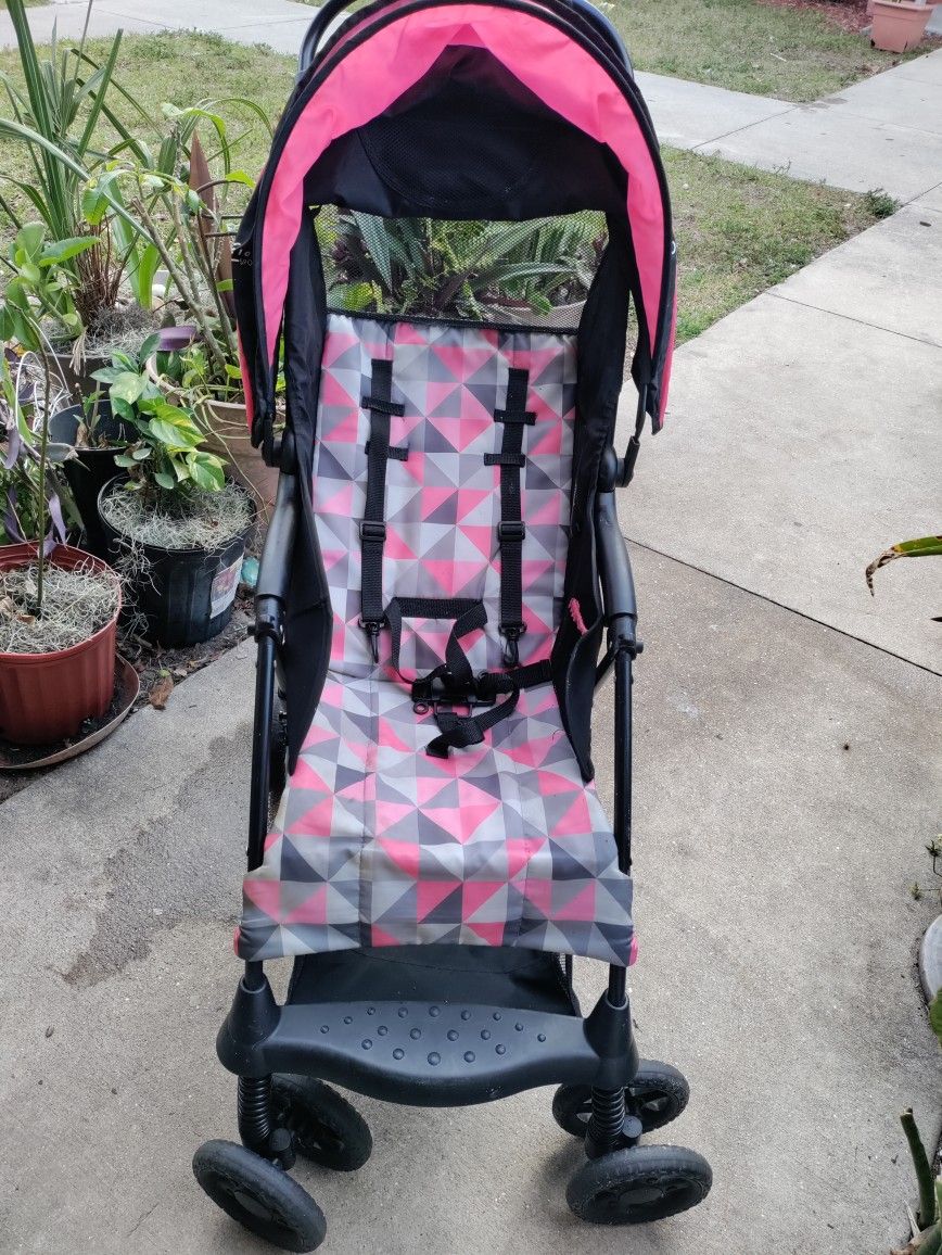 Stroller In Great Condition Pink And Black .