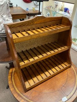 Vintage Display 3 Tier Wooden Shelf