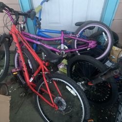 broken bikes