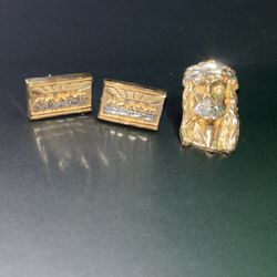 14k Jesus Earring /last Super Earrings. 
