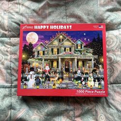 Vermont Christmas Company Happy Holidays 1000 piece puzzle