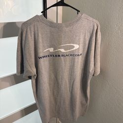 Vintage Whistler Blackcomb gray logo cotton knit t-shirt men's L