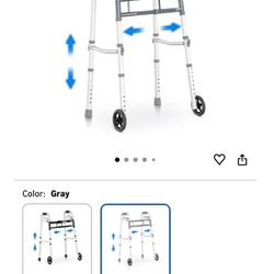 Delog Narrow Folding Walker - New In Sealed Box 