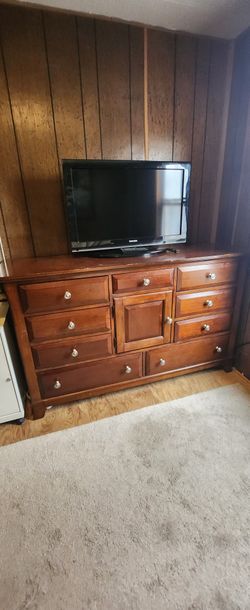 Medium Size Dresser alittle heavy  all drawers work great. 