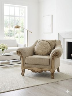 Ornate French Style Armchair