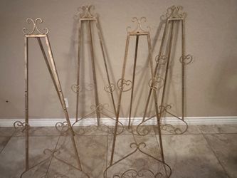 Gold Easels for Weddings and Events