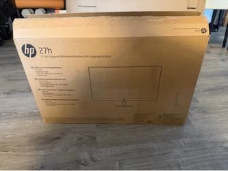 NEW - HP 27h 27-In Diagonal FHD Monitor
