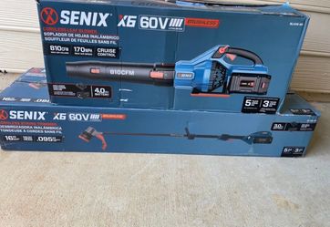 NEW SENIX 60V Leaf Blower + String Trimmer Combo Kit (NIB)