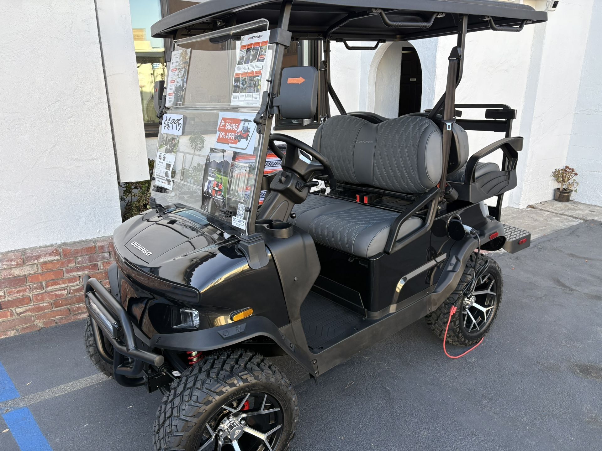 2026 Denago Nomad XL Lifted 4-Seater Gloss Black Street Legal Golf Cart