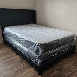 NEW FULL MATTRESS WITH BOX SPRING ♨️ Bed frame is sold separately 