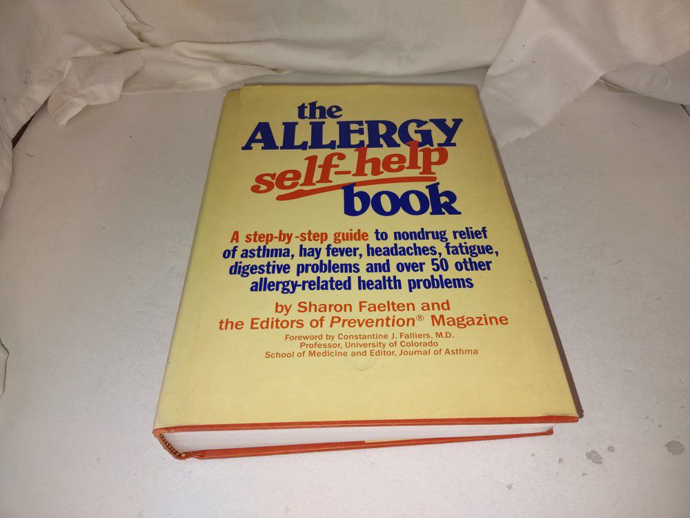 The Allergy Self-Help Book by Sharon Faelten & the Editors of Prevention Magazine 1983 HC GC