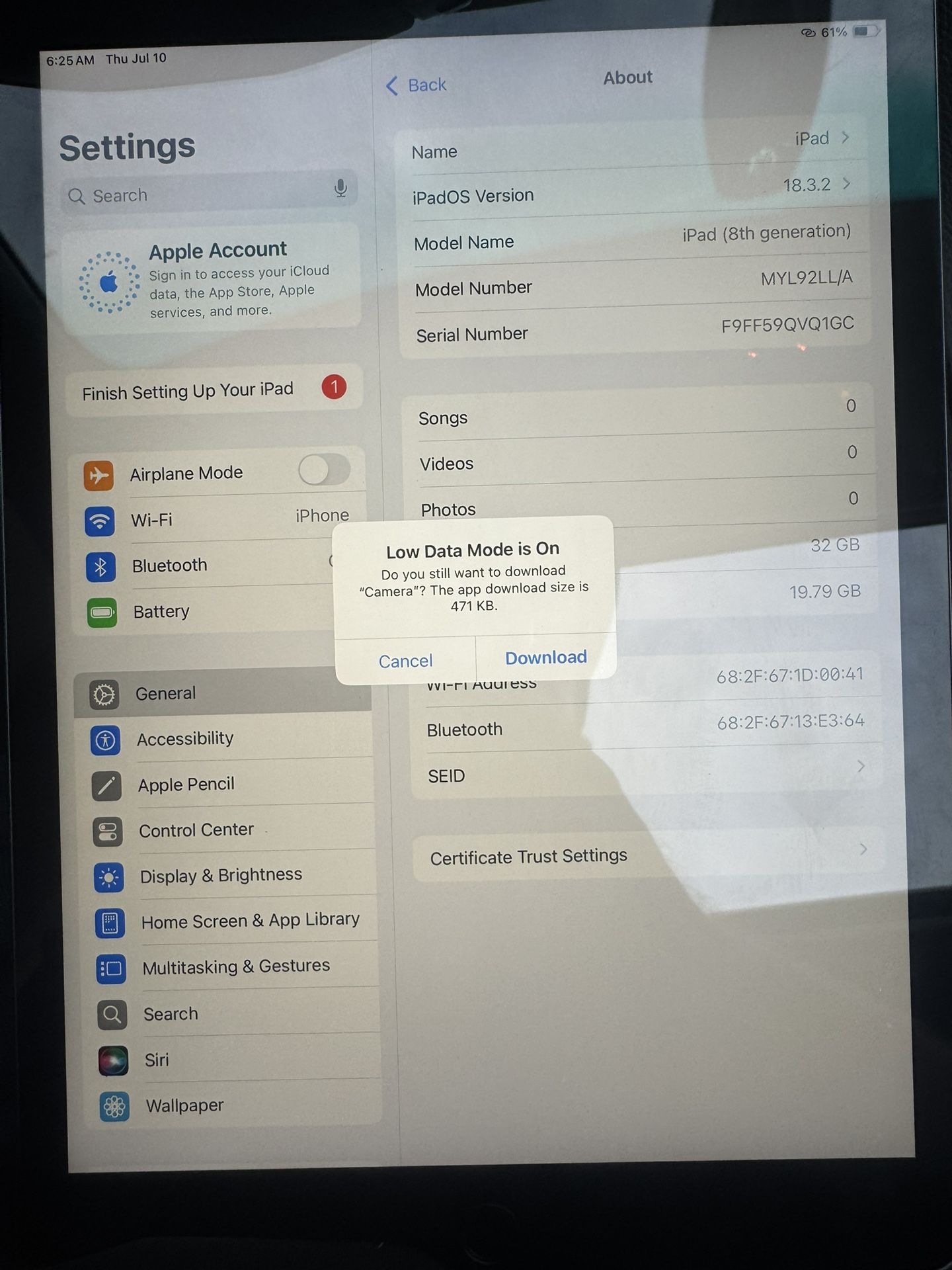 iPad 8th Generation 