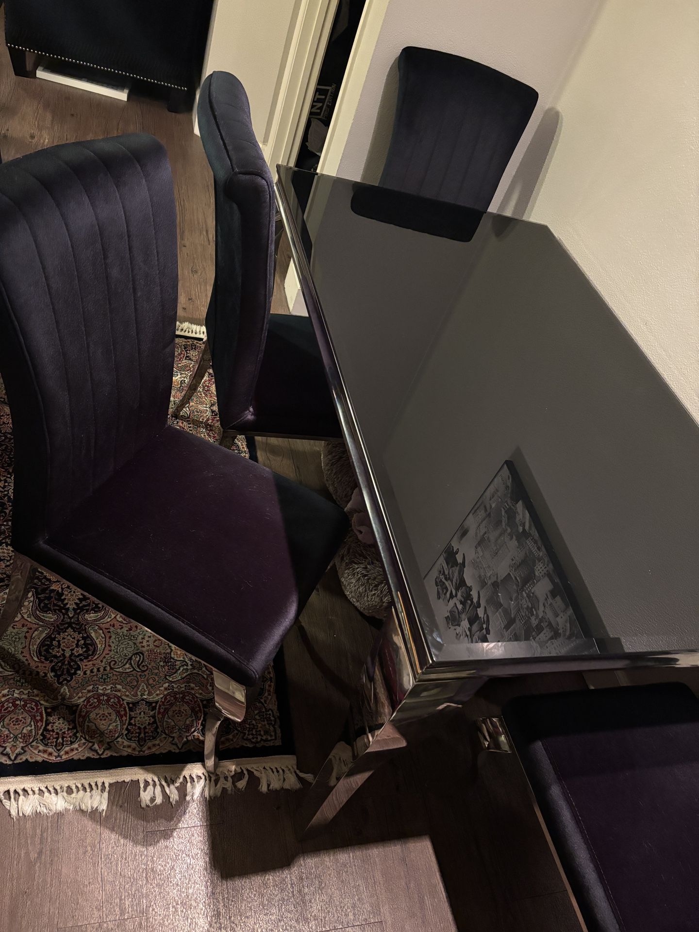 Matching Couch And Dining Table With 4 Chairs Set